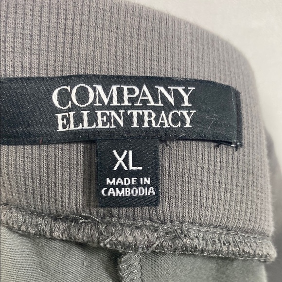 Ellen Tracy Linen and Cotton Gray Skort - Picture 5 of 6